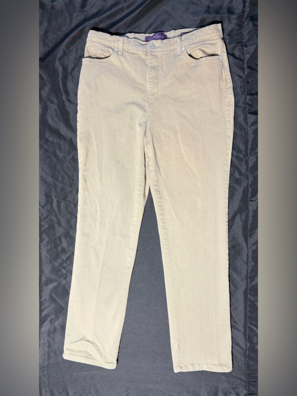 EUC Gloria Vanderbilt Beige Straight-Leg jeans 16t tall
